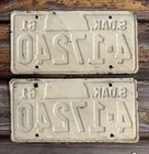 1961 South Dakota License Plate Matched Pair   Set 4-17240 - Mount Rushmore