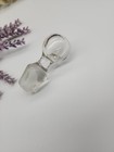 Vintage Hand-blown Clear Glass Round Decanter Stopper Only