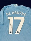 Kevin De Bruyne Signed Manchester City Pro Style Soccer Jersey With Coa