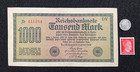 Wwii Germany Collectible Set  Rare Coin  Stamp  And 1922 Banknote Memorabilia