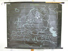 School Wall Map Old World Map Europakarte Schiefertuch 130x105c Vintage Map 1962