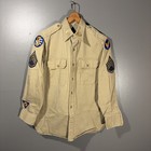 Vintage 1950s Usaaf 5th Air Force Technical Sergeant Khaki Shirt Korea Patches