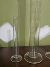 Lot Of 3 Vintage Graduated Cylinders Lab Measuring Glass