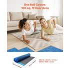 Uimoso Floor Underlayment 100 Sq ft 3mm Recycled Fiber Sound vapor Barrier Blue