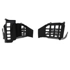Heel Guards Footrest For 1987-2006 Yamaha Banshee Lh rh Nerf Bars Black silver