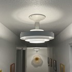  sale  50s Kurt Versen Mid Century Modern Deco Saturn Ceiling Ring Light Mcm