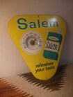 1950s Salem Cigarettes Metal Triangle Thermometer Sign - Genuine    Works