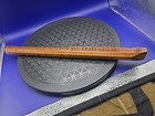 Vintage Hand Carved Wood Flute Ornate Floral Design Wooden Instrument