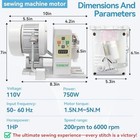 High Torque 750w Servo Motor For Industrial Sewing Machines  Ac110v  Energy-savi