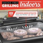 Gourmia Smokeless Indoor Grill   Air Fryer  Electric With Smoke Extractor