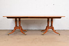 Baker Furniture Historic Charleston Georgian Mahogany Pedestal Dining Table