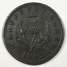 1823 Half Penny   1824 Penny Token Nova Scotia 2 Coin Lot - 6170-pc 5590-pc