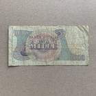          Giuseppe Verdi Note Italy 1000 Lire Banknote 1960 s Italian Currency Money