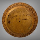 1880s-1920s Pyrography Flemish Folk Art 7  Wood Squirrel Leaves Acorns Oak Bowl