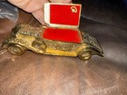 Vintage Heavyweight Solid Brass Trinket Music Box 1942 Packard Convertible