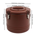 30l Insulation Food Soup Warmer Catering Box Stainless Food Pan Carrier Cooler
