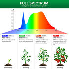 2-pack Led Grow Light Bulb Full Spectrum For Indoor Plants 36w 400w Hydroponics