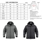 Mens Jacket Winter Warm Waterproof Hooded Military Outdoor Tactical Coat Tops