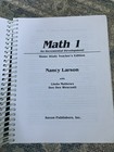 Saxon Math 1 Teacher   s Edition Copyright 1994 Excellent Condition