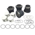 Vw Beetle Thing Engine Piston Set W  85 5mm Std  W  Cylinders Flat Cr 7 7 1