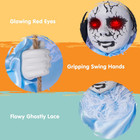 2 Pcs Hanging Ghosts Halloween Decorations Outdoor  3ft Blue Swinging Creepy Sis