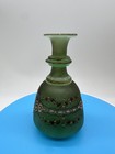 Vaseline Uranium Glass Antique Czech Perfume Bottle  No Stopper