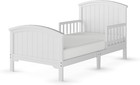 Hampton Arch Top Toddler Bed For Kids With Guard Rails  Low To Ground Design    