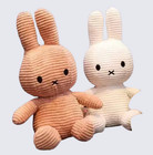  set Of 2  New Miffy Plush Rabbit White Pink Sitting Large Toy Pillow Home