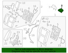 Genuine Nissan Headrest Center 86460-6ra0a