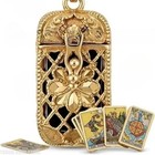 22 Mini Tarot Card Cage Pendant Necklace Steampunk Jewelry For Men   Women