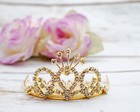 1 Pc Rhinestone Mini Tiara With Comb Crystal Wedding Bridal Prom Pageant Party