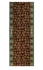 Custom Size Brown And Green Pet Paw And Bone Carpet Runner Rug