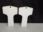 Vintage Texaco Gas Station Sign Pair Restroom Bathroom Key Fob 