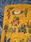 Vintage Tea Towel Old Bleach 672 Wild Flowers 28x17  Pure Irish Linen
