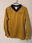 Star Trek Brand Command Yellow Uniform Shirt Size Small