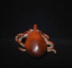 Chinese Antique Boxwood Wood Carving Exquisite Octopus Statue Nice Art Figurines