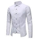 Men Luxury Formal Shirt Long Sleeve Slim Business Casual Dress Suit Shirts Tops
