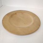 Wood Plate Charger Rustic Farmhouse Decor Tray 12 Inch Wooden Plain Simple Round