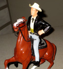 1957 Hartland Figure Bret Maverick- James Garner-on Liberty Horse-toy-tv Show