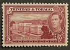 Travelstamps  Trinidad   Tobago Stamps Sg 249b Sc 53b - 5c Kgvi Mint Mogh