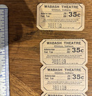 10 Vintage Wabash Theatre Tickets Clinton In   35 Admission
