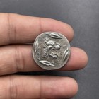 Ancient Greek Bronze Queen Tetradrachm Coin Rare Bronze Coin 