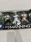 Nfl Archie  Eli   Peyton Manning Mcfarlane Toys 3 Pack Qb Legacy Figures - New