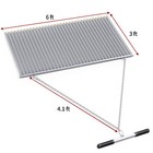 Heavy Duty Atv Utv Drag Mat - 6  X 3  With Zinc   Steel Mesh Construction