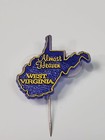 Plastic West Virginia Almost Heaven Travel Souvenir Stick Pin 