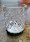 Vintage Set Of 6 Russian Clear Cut Crystal Shot Glasses W  Metal Base 2  H  Exc