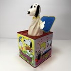 Vintage 1966 Mattel Snoopy Peanuts Jack In The Box Tin Non Working Needs Repair