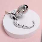 New Metal Chastity Cage Lockable Device Press Lock Penis Cage For Male Restraint