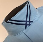 English Hunt Seat Ratcatcher Sky Blue Show Bib Dickie   Collar Embellishment