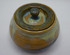 Handmade Modern Studio Pottery Lidded Jar Glazed